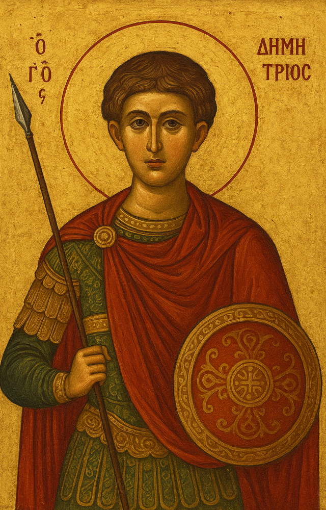 Ο Άγιος Δημήτριος ο Μυροβλύτης